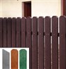 TRANSFORM TRAPLAST Plastová Plotovka 78/21, délka 0,98m, s rovnou hlavou, hnědá